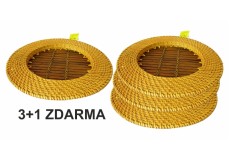 Bambusovo ratanový tácek žlutý 3+1 ZDARMA